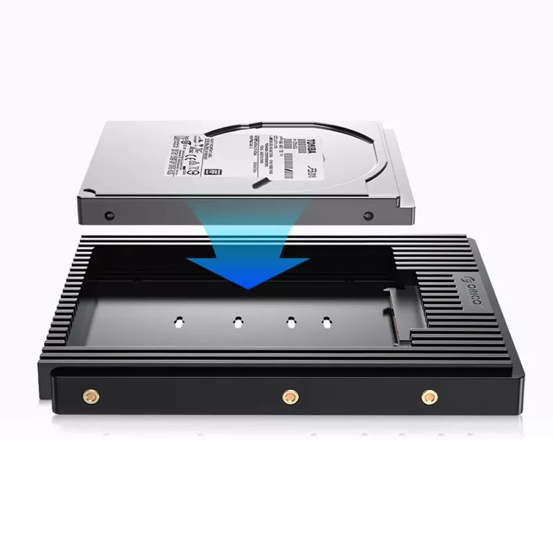 Adattatore per drive Orico D2SS-6G da 2.5" a 3.5", SATA III, nero