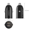 Caricabatterie da auto Orico MiniRing MR-30-2C 30W 2x USB-C, nero
