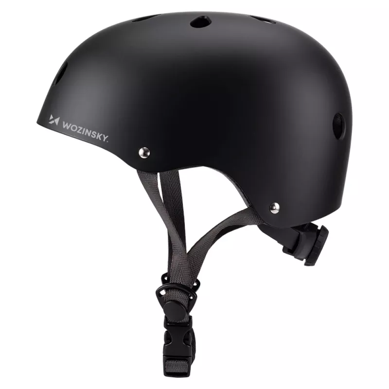 Casco leggero per BMX/scooter Wozinsky, taglia S (48-52 cm), nero