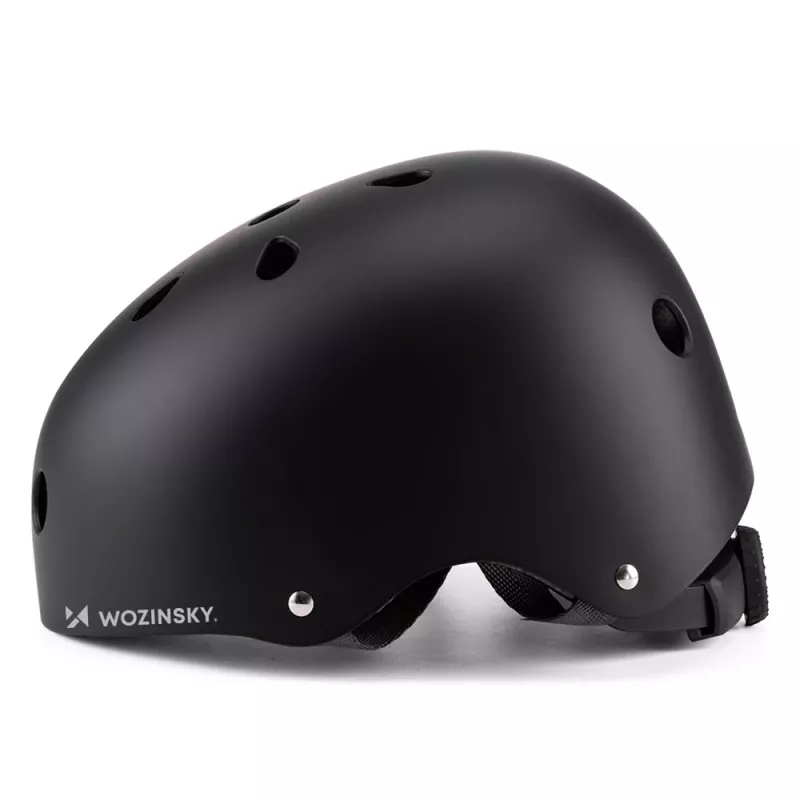 Casco leggero per BMX/scooter Wozinsky, taglia S (48-52 cm), nero