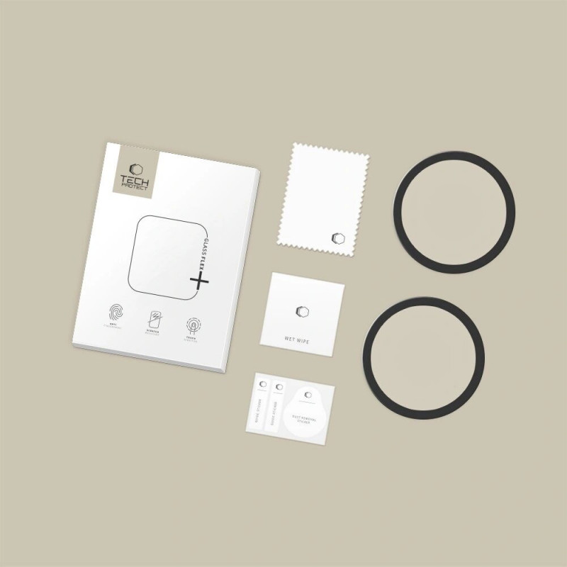 Tech-Protect Glass Flex+ vetro ibrido per Garmin Venu 4 41 mm, nero (2 pz)
