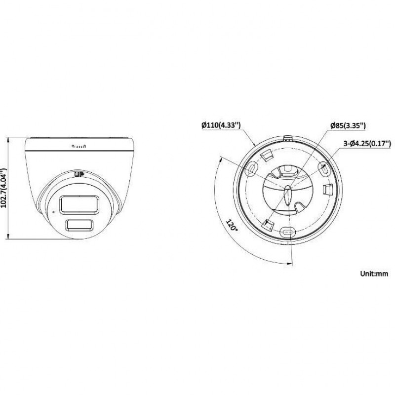 Hikvision DS-2CD1383G2-LIUF/SL Telecamera IP 8MP, 2.8 mm