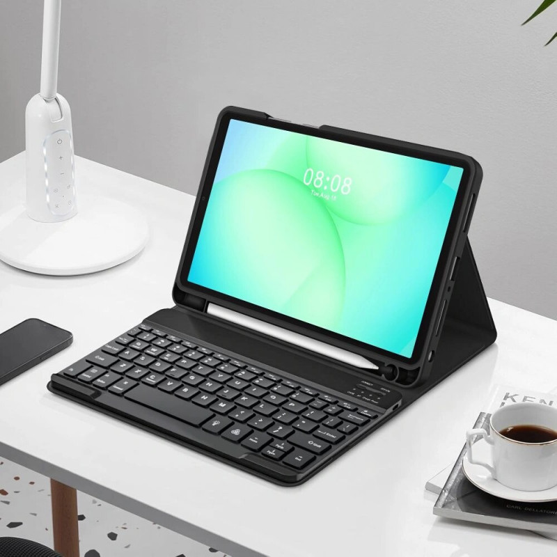 Custodia con tastiera Tech-Protect SmartCase Pen + Keyboard per Samsung Galaxy Tab A9+ / A11+ 11.0 (X210 / X215 / X216 / X230 / X235 / X236), nera