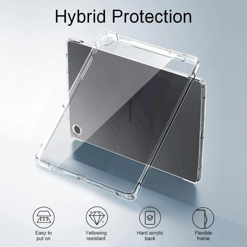 Custodia per tablet Tech-Protect FlexAir per Samsung Galaxy Tab A9+ / A11+ 11.0 (X210 / X215 / X216 / X230 / X235 / X236), trasparente