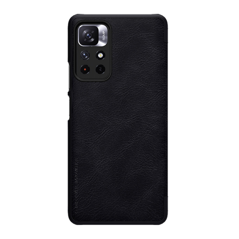 Custodia Nillkin Qin per Xiaomi Redmi Note 11T 5G / Poco M4 Pro 5G, nera