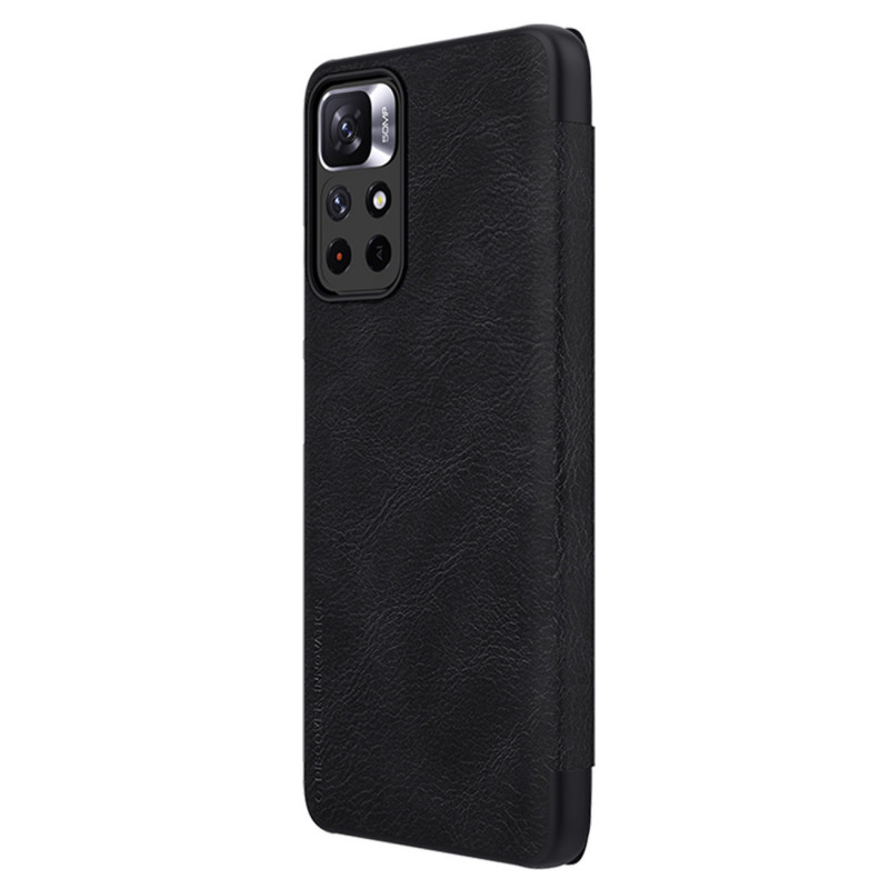 Custodia Nillkin Qin per Xiaomi Redmi Note 11T 5G / Poco M4 Pro 5G, nera
