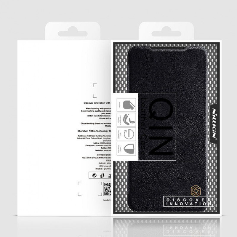 Custodia Nillkin Qin per Xiaomi Redmi Note 11T 5G / Poco M4 Pro 5G, nera