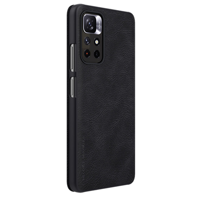Custodia Nillkin Qin per Xiaomi Redmi Note 11T 5G / Poco M4 Pro 5G, nera