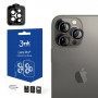 Vetro protettivo per fotocamera 3MK Lens Protection Pro per Apple iPhone 13 Pro / 13 Pro Max, grigio grafite