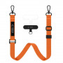 Laccetto per telefono crossbody Tech-Protect C6S Rope, arancione cosmico