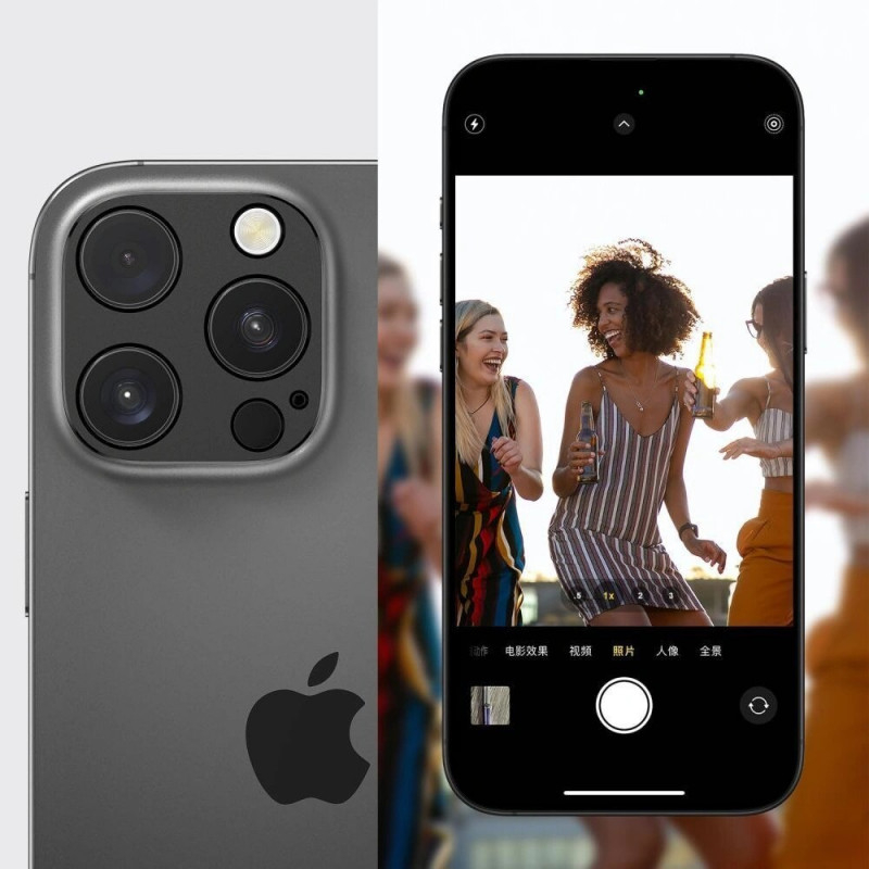 Tech-Protect Camalloy Fit+ copertura per fotocamera per Apple iPhone 17 Pro Max, arancione cosmico