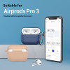 Custodia in silicone con moschettone Tech-Protect per Apple AirPods Pro 3, arancione cosmico