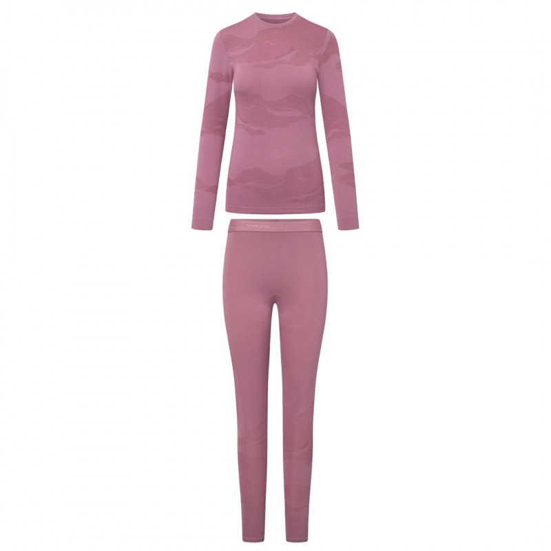 Set intimo donna Viking Gasher Lady Set Merino, rosa, L