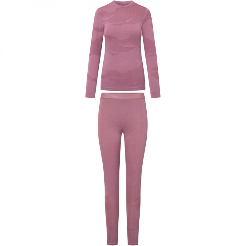 Viking Gasher Lady Set Merino intimo donna, rosa, S