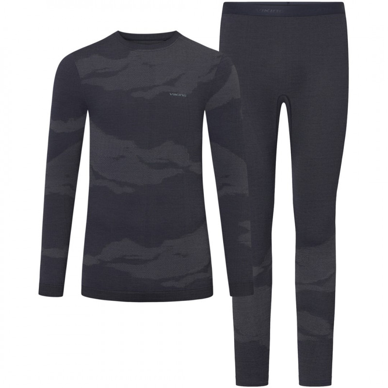 Set intimo da uomo VIKING Gasher Man Set Merino, taglia XL, blu navy