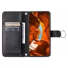 Custodia portafoglio in pelle PU Hurtel per Samsung Galaxy A37 5G con supporto e tracolla, nera