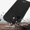 Marka Niezdefiniowana Custodia TPU per iPhone 17 con porta carte e lanyard crossbody, nera