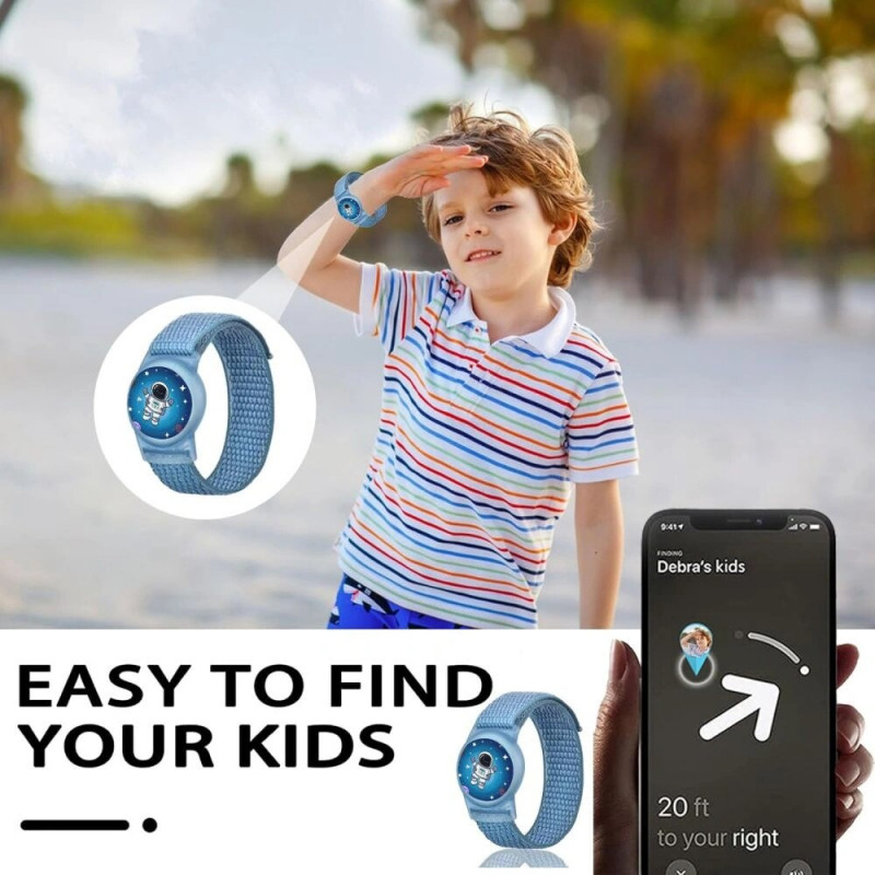 Cinturino Tech-Protect Nylon For Kids per Apple AirTag 1 / 2, Astronaut