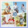 Cinturino Tech-Protect Nylon For Kids per Apple AirTag 1 / 2, Astronaut