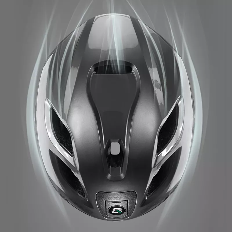 Casco per bici Rockbros ZK-077 con illuminazione multidirezionale integrata 57–61 cm, nero
