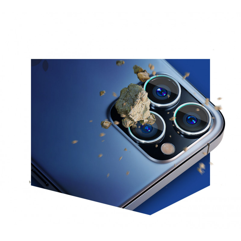 Vetro per fotocamera 3MK Lens Protection Pro per Apple iPhone 13 mini, 9H, argento
