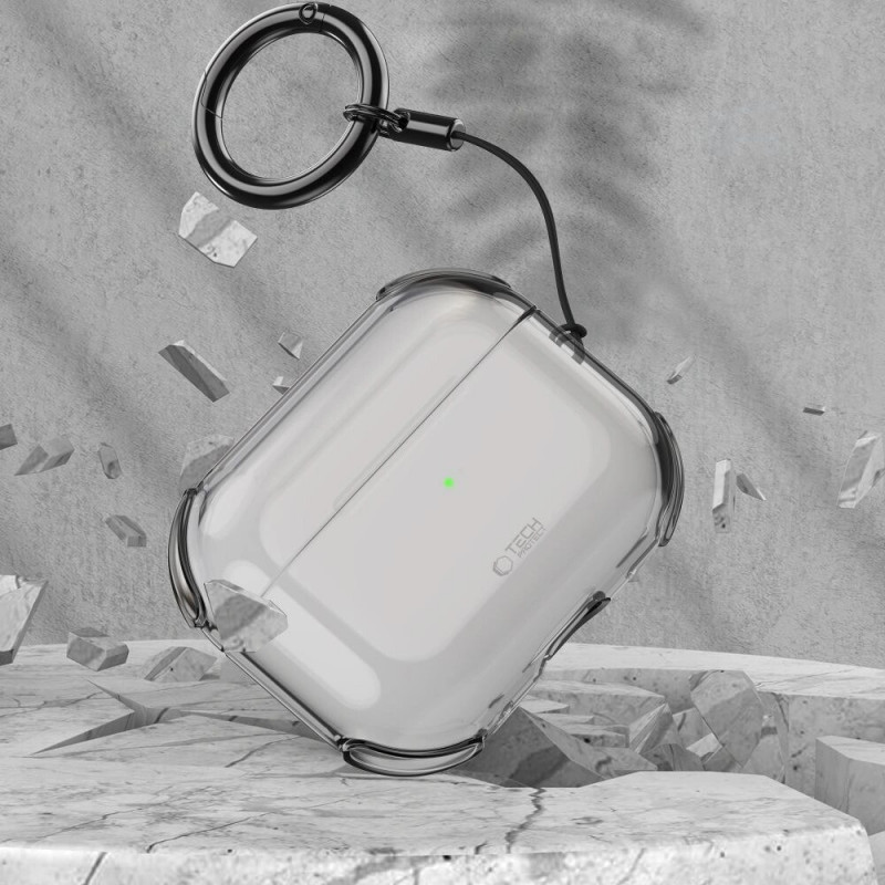 Custodia Bounce Tech-Protect per Apple AirPods Pro 3, cenere