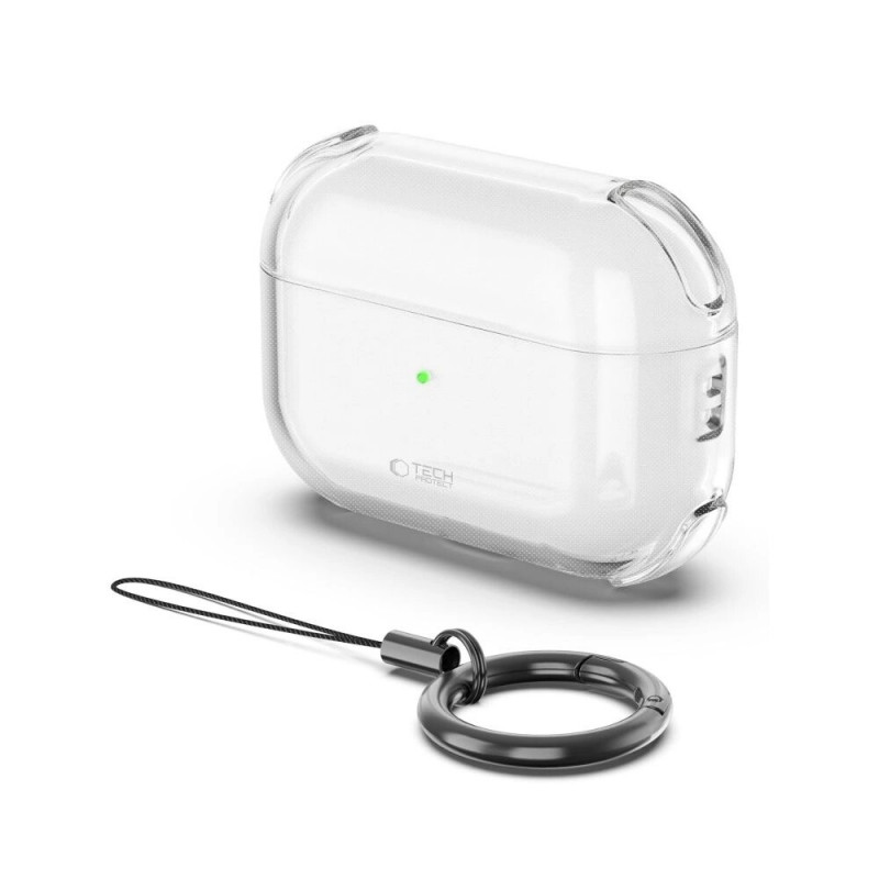 Custodia Bounce Tech-Protect per Apple AirPods Pro 3, trasparente