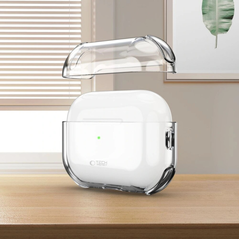 Custodia Bounce Tech-Protect per Apple AirPods Pro 3, trasparente
