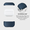 Custodia Tech-Protect NaturalFit per Apple AirPods Pro 3, blu navy