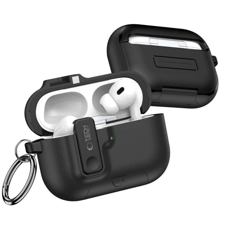 Custodia Tech-Protect Slim Hook per Apple AirPods Pro 3, nera
