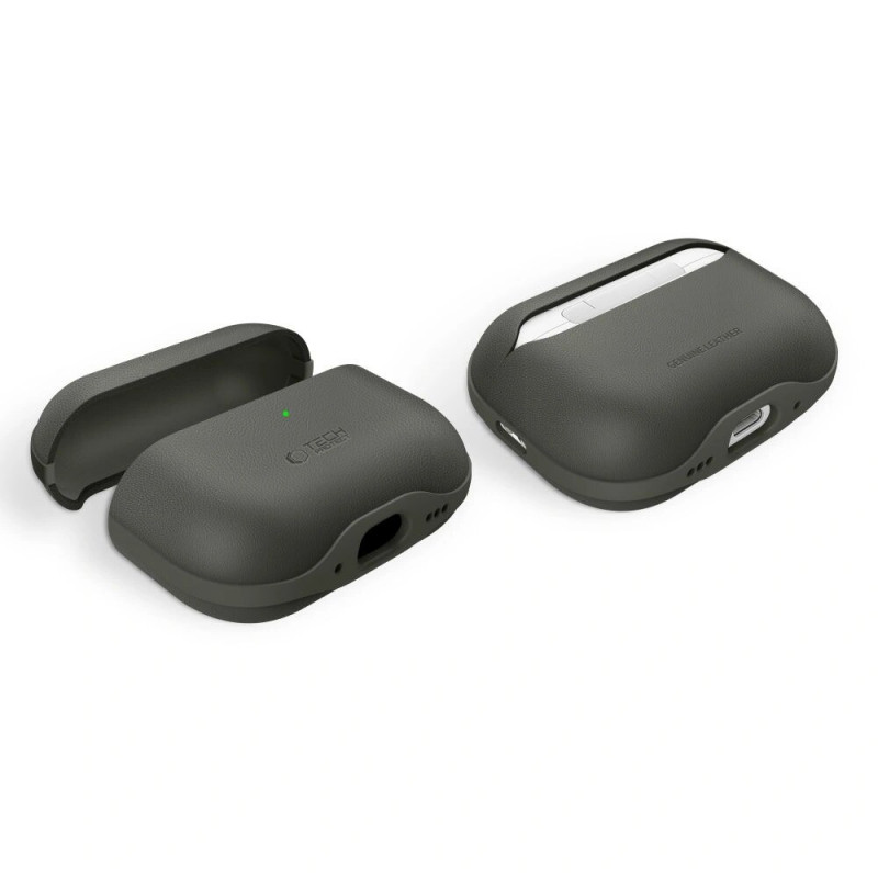 Custodia Tech-Protect NaturalFit per Apple AirPods Pro 3, verde oliva