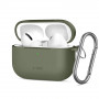 Custodia in silicone Tech-Protect Silicone Hook per Apple AirPods Pro 3, verde oliva