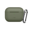Custodia in silicone Tech-Protect Silicone Hook per Apple AirPods Pro 3, verde oliva