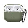 Custodia in silicone Tech-Protect Silicone Hook per Apple AirPods Pro 3, verde oliva