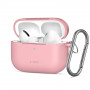 Custodia con moschettone in silicone Tech-Protect per Apple AirPods Pro 3 rosa