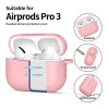 Custodia con moschettone in silicone Tech-Protect per Apple AirPods Pro 3 rosa