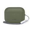 Custodia in silicone Tech-Protect per Apple AirPods Pro 3 verde oliva