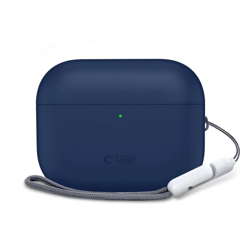 Custodia in silicone Tech-Protect per Apple AirPods Pro 3 blu navy