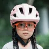 Casco per bici da giovane Rockbros LK-67 con visiera rimovibile 54–58 cm, rosa