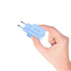 Caricatore da rete Tech-Protect NCA30 USB-A, USB-C PD 30W / QC3.0 azzurro