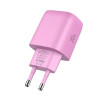 Caricatore da rete Tech-Protect NCA30 USB-A, USB-C PD 30W / QC3.0 rosa baby