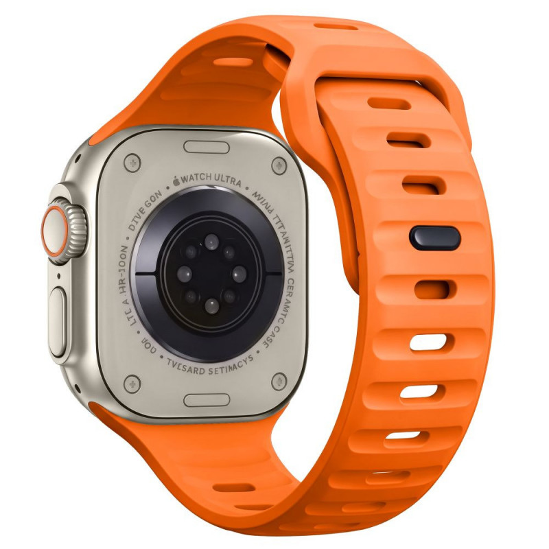 Cinturino Tech-Protect Silicone Line per Apple Watch 8 / 9 / 10 / 11 / 12 / SE / Ultra 44/45/46/49 mm, arancione