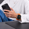 Cinturino Tech-Protect Silicone Line per Apple Watch 8 / 9 / 10 / 11 / 12 / SE / Ultra 44/45/46/49 mm, arancione