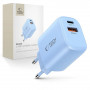 Tech-Protect NCA20 Caricatore da rete USB-A, USB-C PD 20W / QC3.0 azzurro