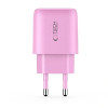 Caricatore da parete Tech-Protect NCA20 USB-A / USB-C PD 20W / QC3.0, rosa baby