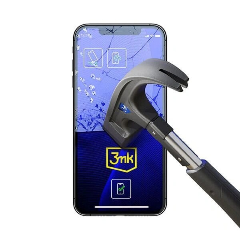 Proteggi schermo in vetro ibrido 3MK FlexibleGlass per Apple iPhone 16e / 14 / 13 / 13 Pro