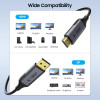 Cavo Tech-Protect UltraBoost DisplayPort / HDMI 2.0, 4K 60 Hz, 200 cm, nero