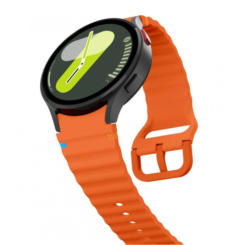 Cinturino sport in silicone Tech-Protect per Samsung Galaxy Watch 4/5/5 Pro/6/7/FE, arancione