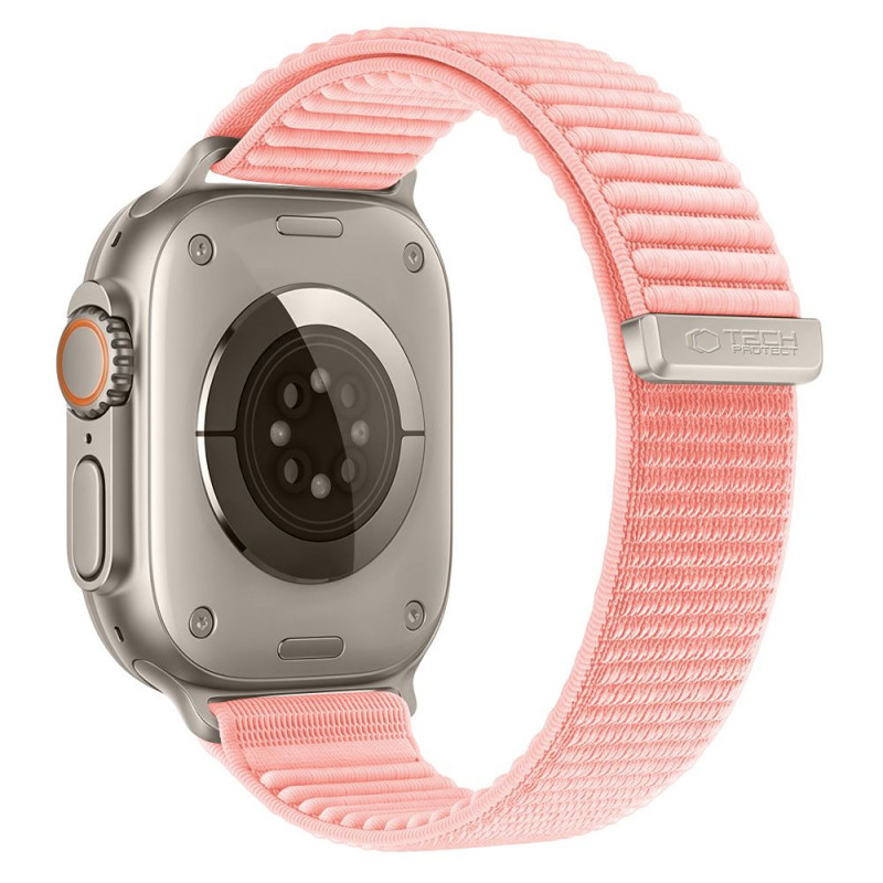 Cinturino Tech-Protect NylonLoop per Apple Watch 8 / 9 / 10 / 11 / 12 / SE (40 / 41 / 42 mm), rosa cipria