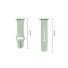 Cinturino in silicone Tech-Protect per Apple Watch 8 / 9 / 10 / 11 / 12 / SE (40 / 41 / 42 mm), pistacchio